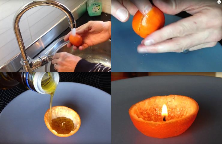 candela di buccia d'arancia