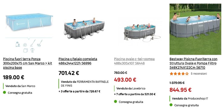 piscine economiche e facili da montare